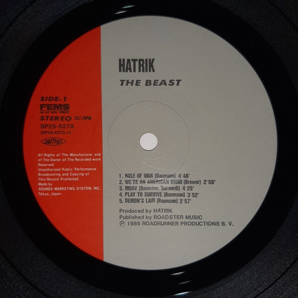 Hatrik : The Beast (LP, Album)