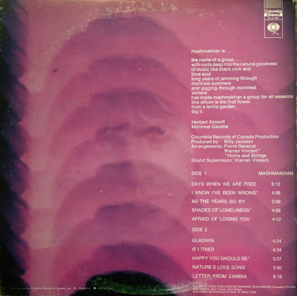 Mashmakhan : Mashmakhan (LP, Album)