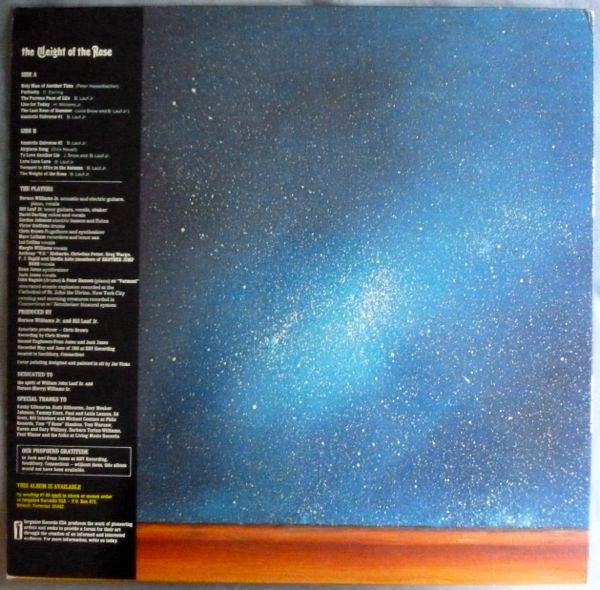 Bill Lauf Jr. & Horace Williams Jr.* : The Weight Of The Rose (LP, Album)
