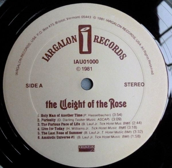 Bill Lauf Jr. & Horace Williams Jr.* : The Weight Of The Rose (LP, Album)