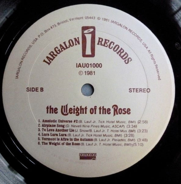 Bill Lauf Jr. & Horace Williams Jr.* : The Weight Of The Rose (LP, Album)