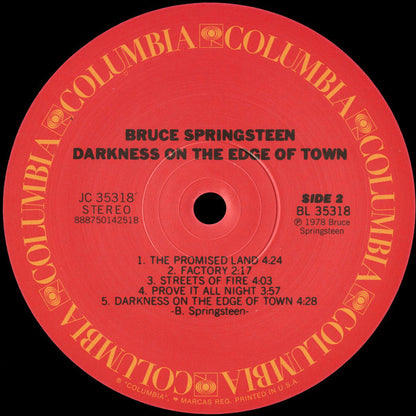 Bruce Springsteen : Darkness On The Edge Of Town (LP, Album, RE, RM, 180)