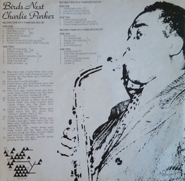 Charlie Parker : Birds Nest (3xLP, Comp, Mono)