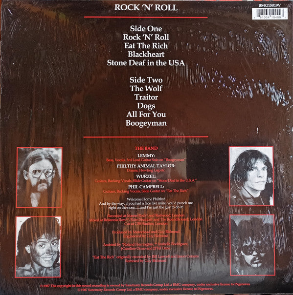 Motörhead : Rock 'N' Roll (LP, Album, RE, 180)