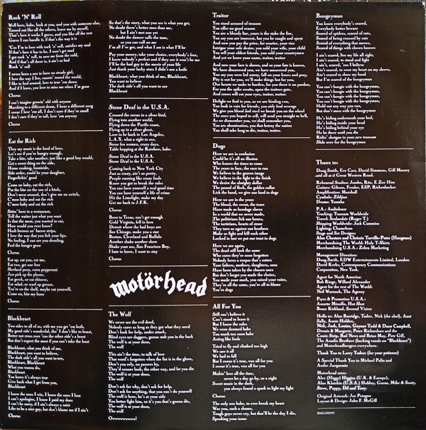 Motörhead : Rock 'N' Roll (LP, Album, RE, 180)