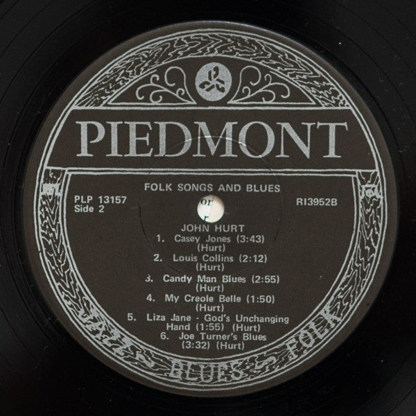 Mississippi John Hurt : Folk Songs And Blues (LP, RE, RP, Bla)