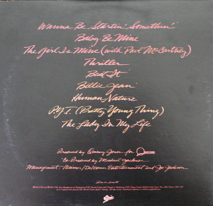 Michael Jackson : Thriller (LP, Album, Gat)