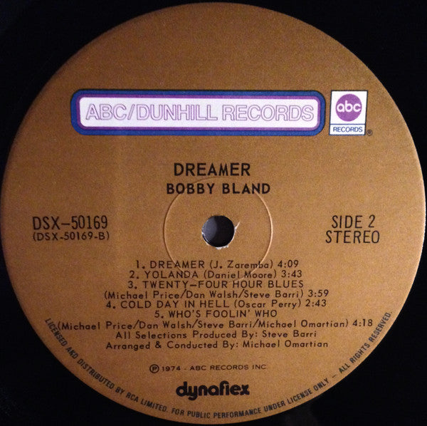 Bobby Bland : Dreamer (LP, Album)