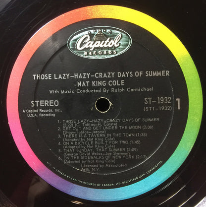 Nat King Cole : Those Lazy-Hazy-Crazy Days Of Summer (LP, Album)