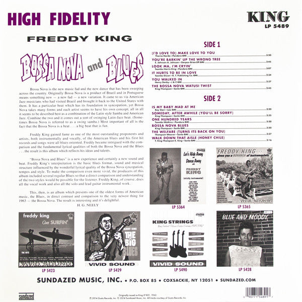 Freddie King : Bossa Nova And Blues (LP, Album, Mono, RE, RM, 180)