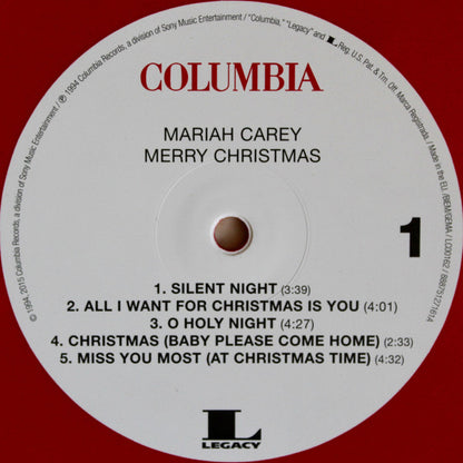 Mariah Carey : Merry Christmas (LP, Album, Ltd, RE, Red)