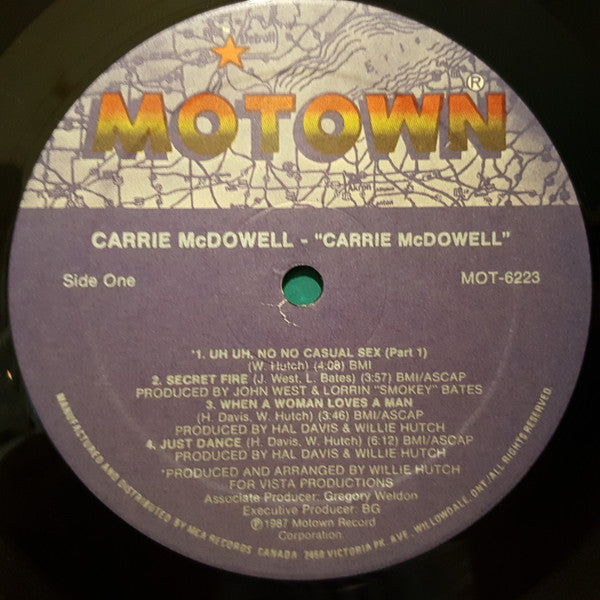 Carrie McDowell : Carrie McDowell (LP, Album)