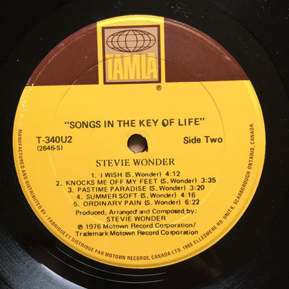 Stevie Wonder : Songs In The Key Of Life (2xLP, Album + 7", EP)