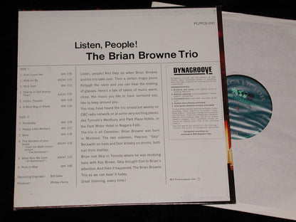 The Brian Browne Trio* : Listen, People! (LP)