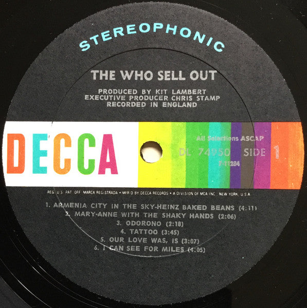 The Who : The Who Sell Out (LP, Album, RP, All)