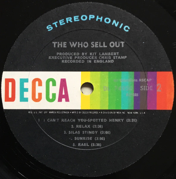The Who : The Who Sell Out (LP, Album, RP, All)