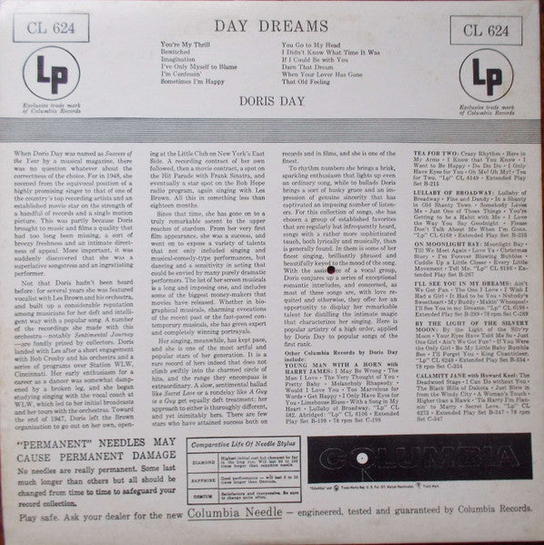 Doris Day : Day Dreams (LP, Album, Mono, RE)