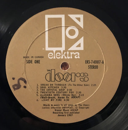The Doors : The Doors (LP, Album, RP)