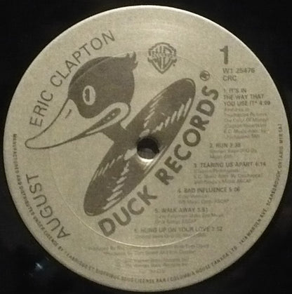 Eric Clapton : August (LP, Album, Club, Gat)