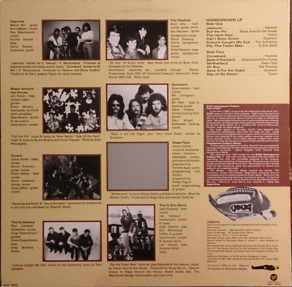 Various : Q104 Homegrown Project Vol. 1 (LP, Comp)