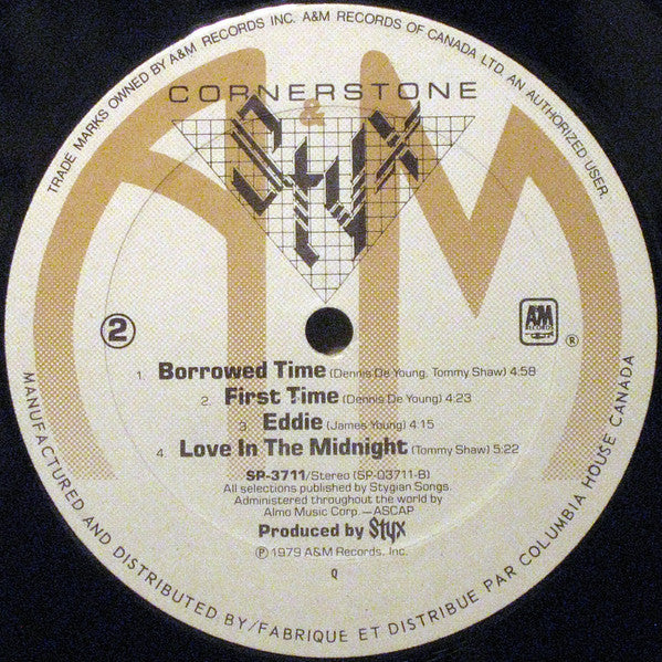 Styx : Cornerstone (LP, Album, Club, Gat)