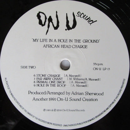 African Head Charge : My Life In A Hole In The Ground (LP, Album, RE, RM)