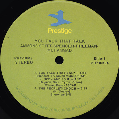 Ammons* & Stitt* : You Talk That Talk! (LP, Album)