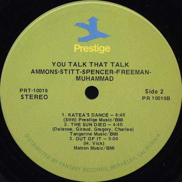 Ammons* & Stitt* : You Talk That Talk! (LP, Album)