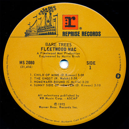 Fleetwood Mac : Bare Trees (LP, Album, RE, Win)