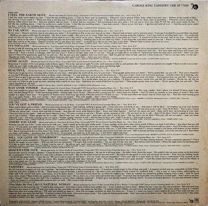 Carole King : Tapestry (LP, Album, Gat)