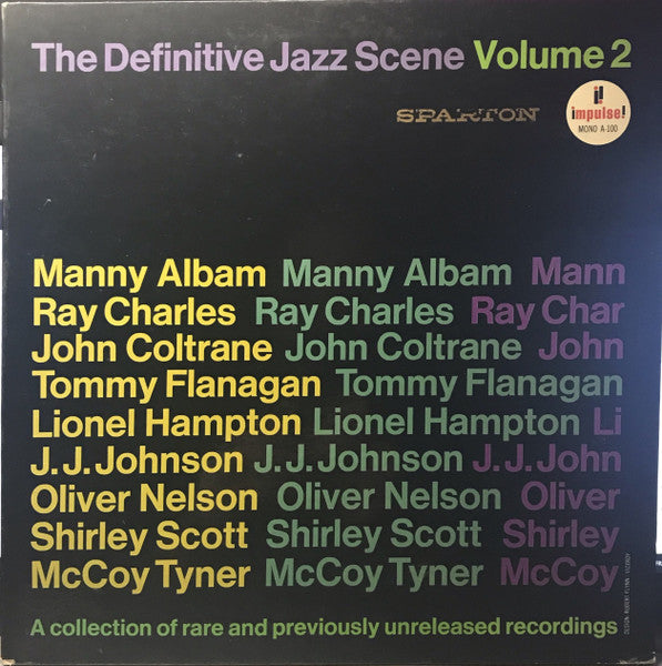 Various : The Definitive Jazz Scene Volume 2 (LP, Comp, Mono)
