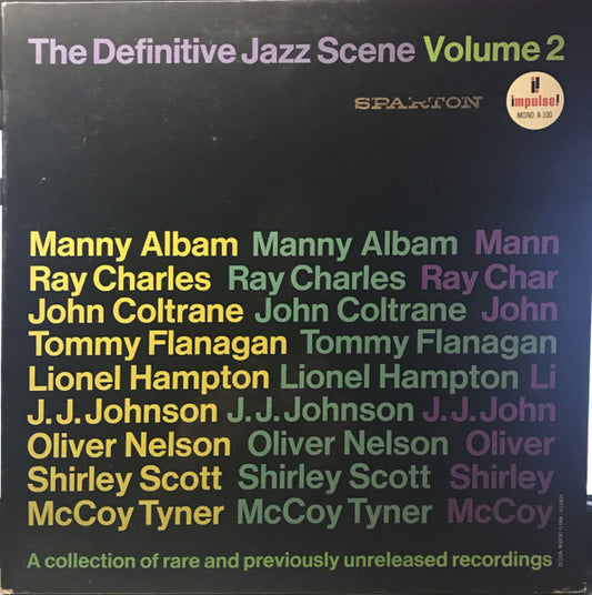 Various : The Definitive Jazz Scene Volume 2 (LP, Comp, Mono)