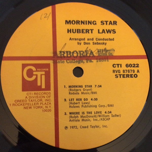 Hubert Laws : Morning Star (LP, Album, Gat)
