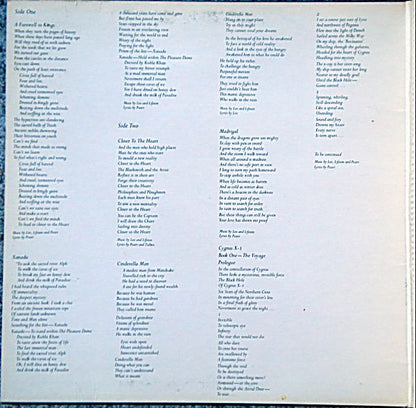 Rush : A Farewell To Kings (LP, Album, Gat)