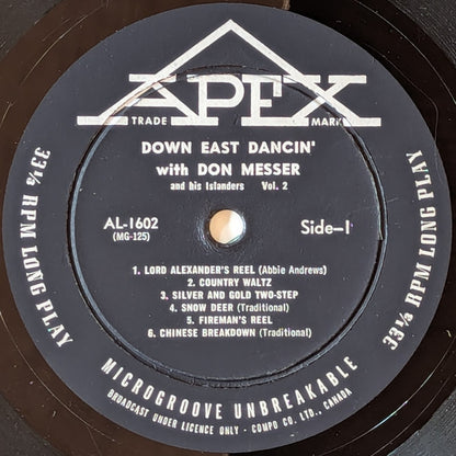 Don Messer And His Islanders : Down East Dancin' With Don Messer And His Islanders Vol. 2 (LP, Album)
