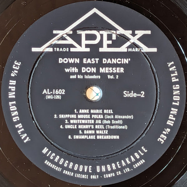 Don Messer And His Islanders : Down East Dancin' With Don Messer And His Islanders Vol. 2 (LP, Album)