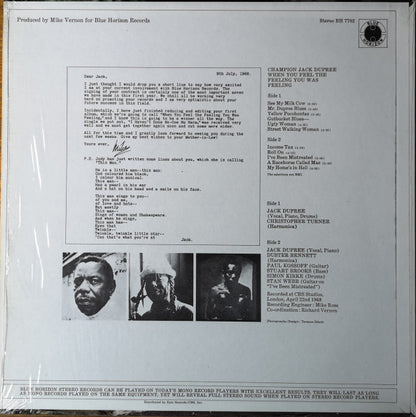 Champion Jack Dupree : When You Feel The Feeling You Was Feeling (LP, Album)