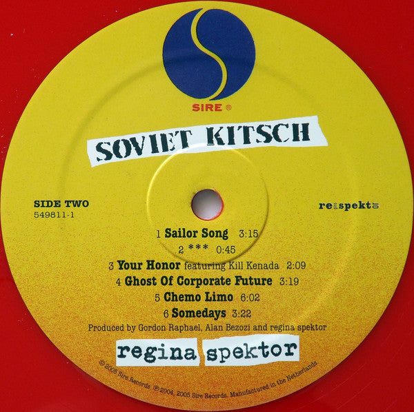 Regina Spektor : Soviet Kitsch (LP, Album, RSD, Ltd, RE, Red + 7", Single, Ltd, La)