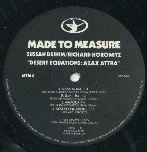 Sussan Deyhim & Richard Horowitz : Desert Equations: Azax Attra (LP, Album)