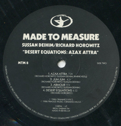 Sussan Deyhim & Richard Horowitz : Desert Equations: Azax Attra (LP, Album)