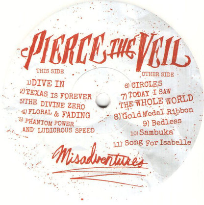 Pierce The Veil : Misadventures (LP, Album, Whi)