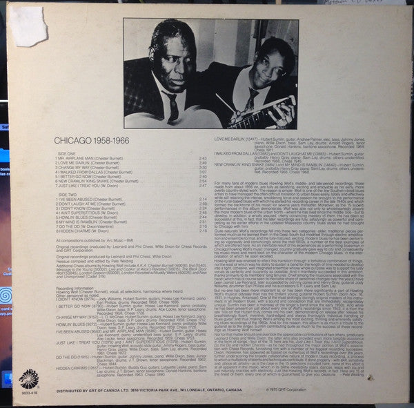 Howlin' Wolf : Change My Way (LP, Album, Comp)