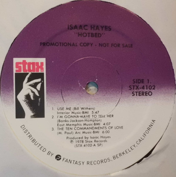 Isaac Hayes : Hotbed (LP, Album, Promo, Gat)