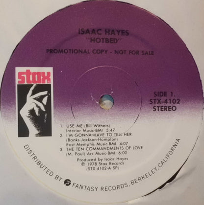 Isaac Hayes : Hotbed (LP, Album, Promo, Gat)