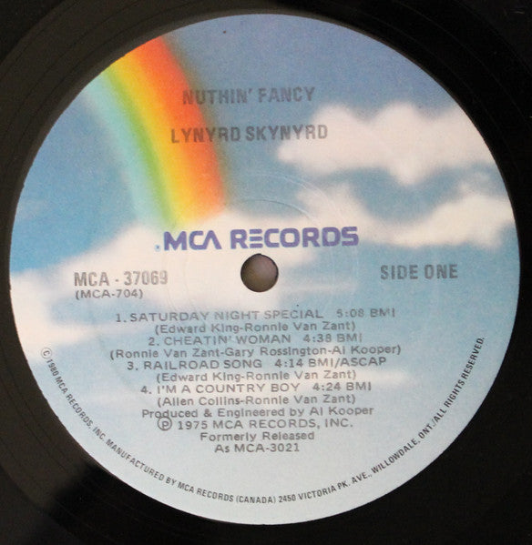 Lynyrd Skynyrd : Nuthin' Fancy (LP, Album, RE)