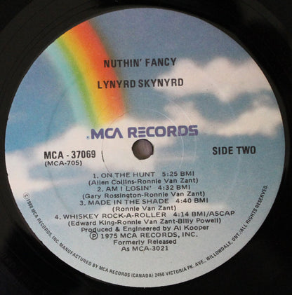 Lynyrd Skynyrd : Nuthin' Fancy (LP, Album, RE)