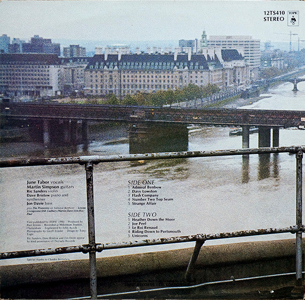 June Tabor With Martin Simpson : A Cut Above (LP, Album, RP)