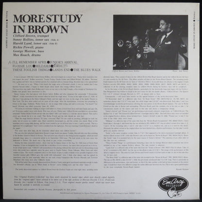 Clifford Brown : More Study In Brown (LP, Album, Mono)