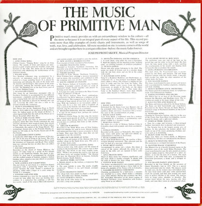 Various : The Music Of Primitive Man (LP, Comp)