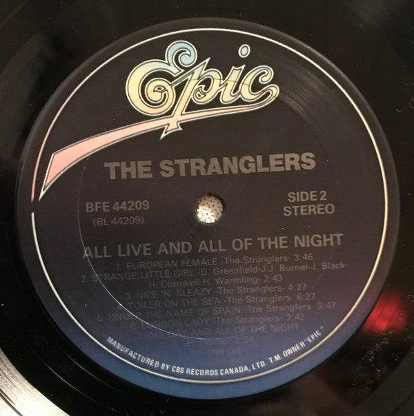 The Stranglers : All Live And All Of The Night (LP, Album)